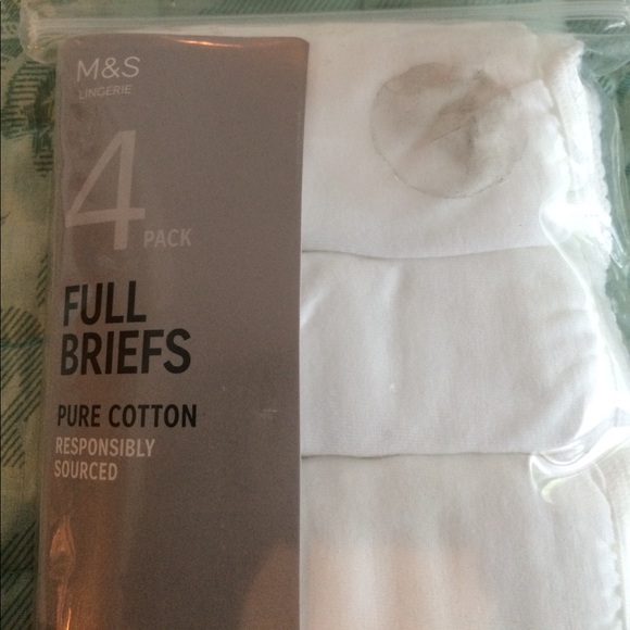 NWT US12/UK16 Marks & Spencer Cotton Full Brief 4-pack - Picture 2 of 4